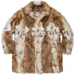 Lynx Faux Fur WINDSTOPPER Overcoat Tan