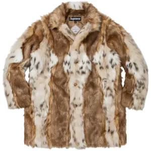 Lynx Faux Fur WINDSTOPPER Overcoat Tan