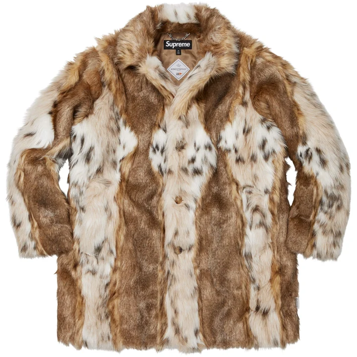 Lynx Faux Fur WINDSTOPPER Overcoat Tan Lynx Faux Fur WINDSTOPPER Overcoat Tan